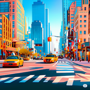 Modern cityscape view